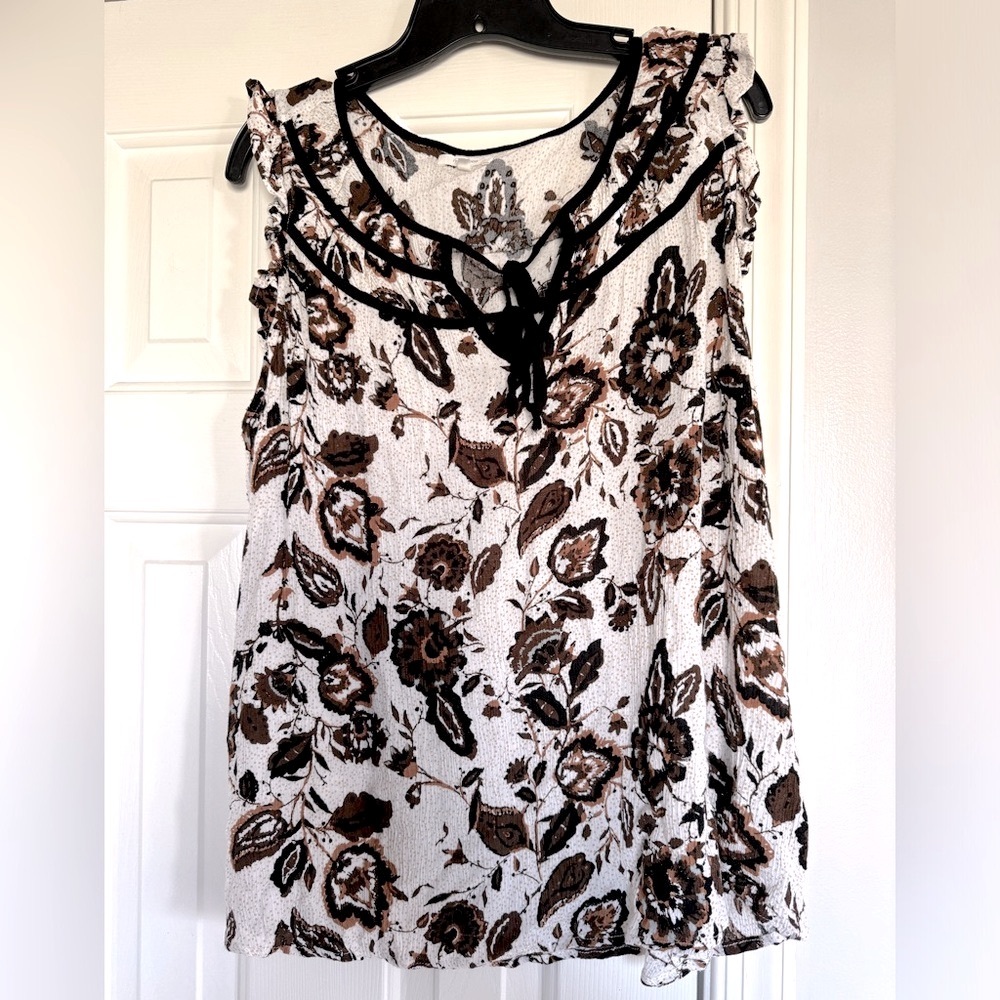 Maurice’s sleeveless patterned blouse women’s XXL